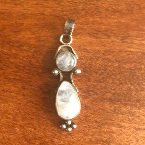 Moonstone & Silver Pendant